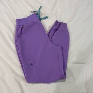 High Waisted Zamora Jogger Scrub Pants - Lilac